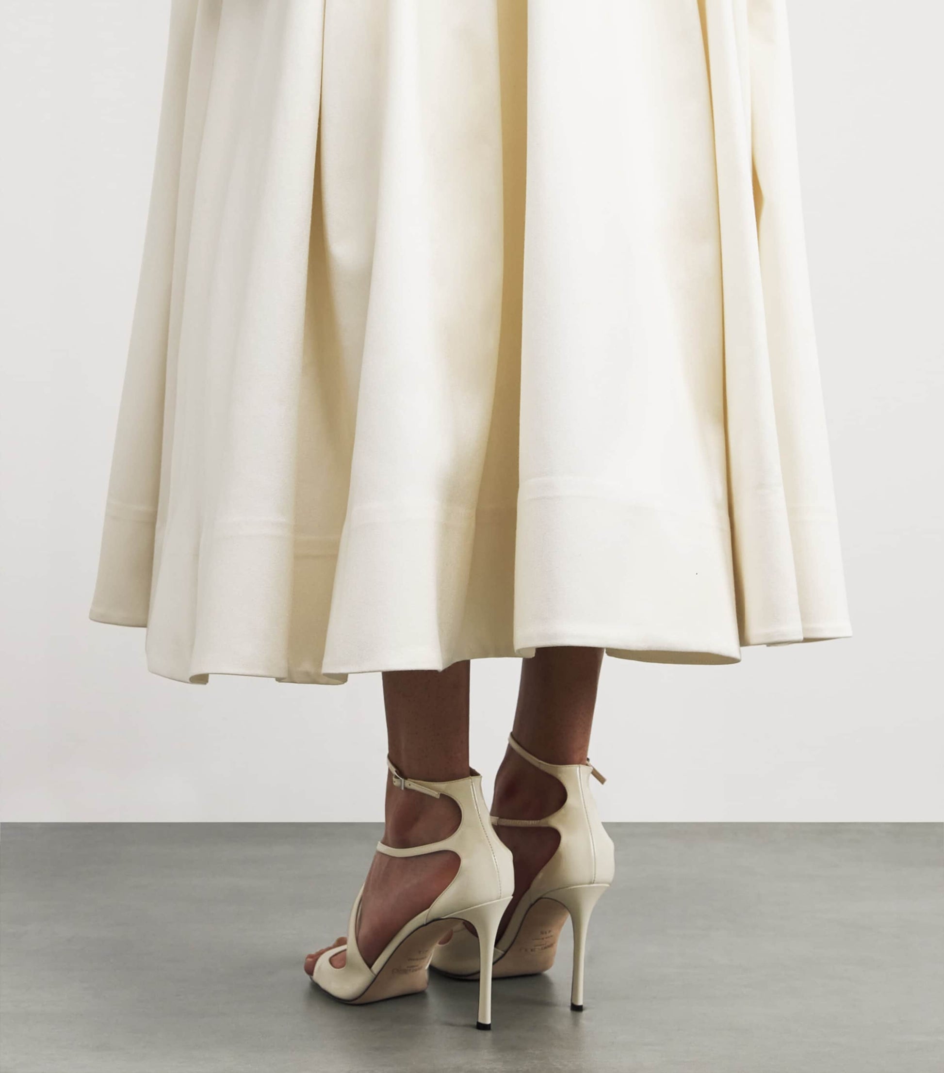Rachel Gilbert Ivory Silk-Wool Kenny Gown