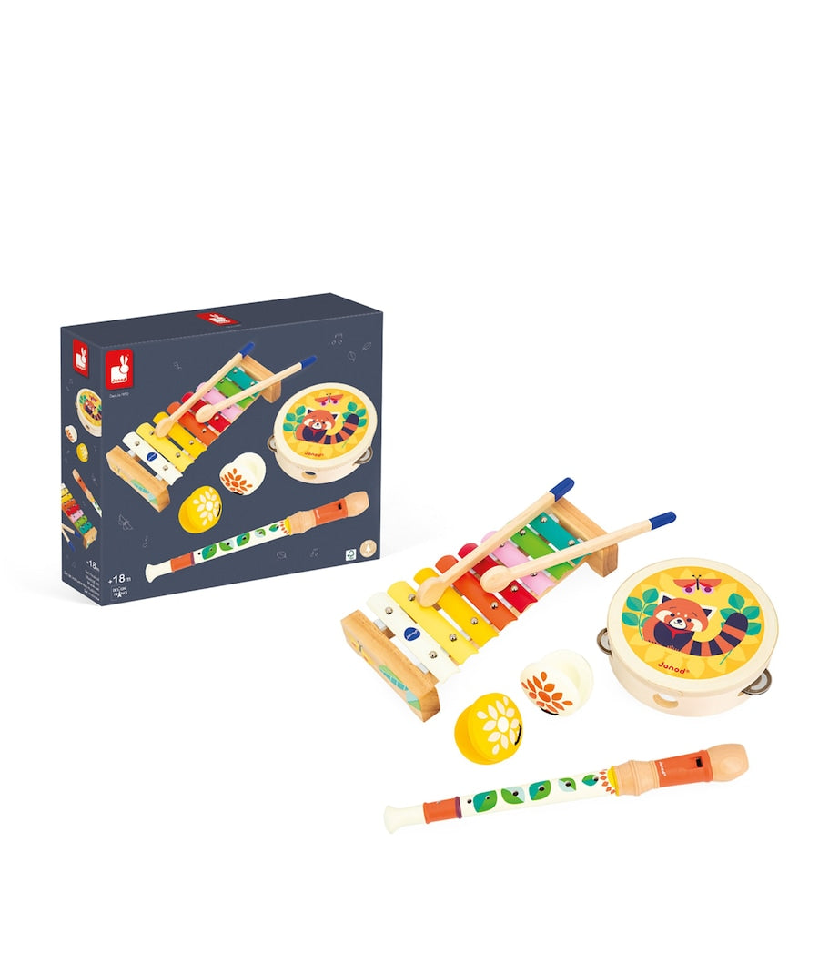 Wooden Four-Piece Musical Set