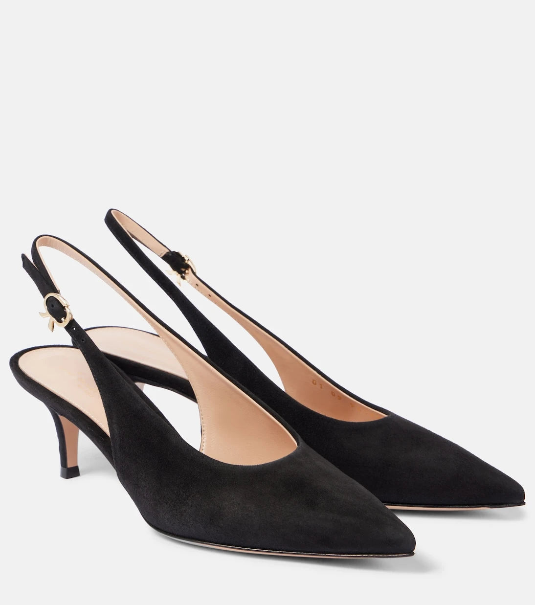 Gianvito Rossi - Robbie 55 suede slingback pumps