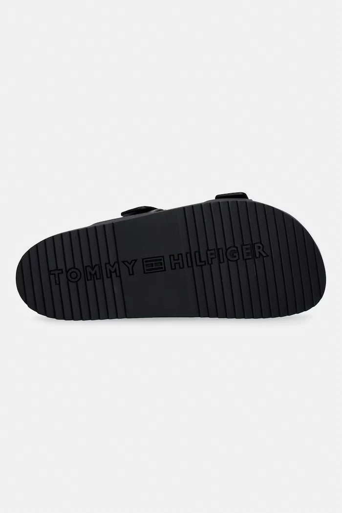 Tommy Hilfiger чехли мъжки от кожа HILFIGER CHAMBRAY BEACH SANDAL