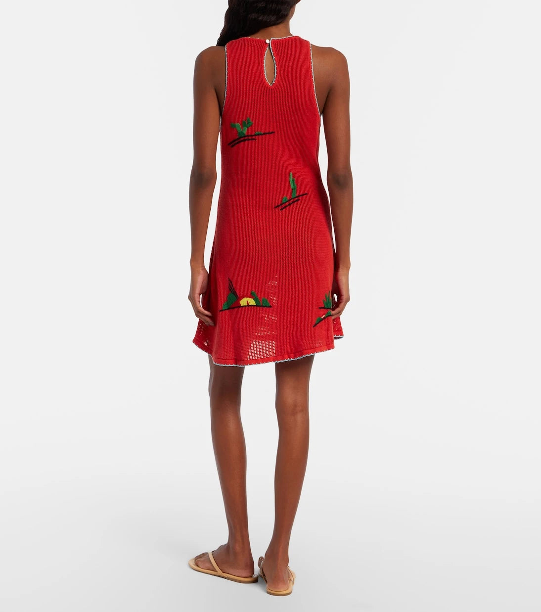 Staud - Marea embroidered cotton minidress