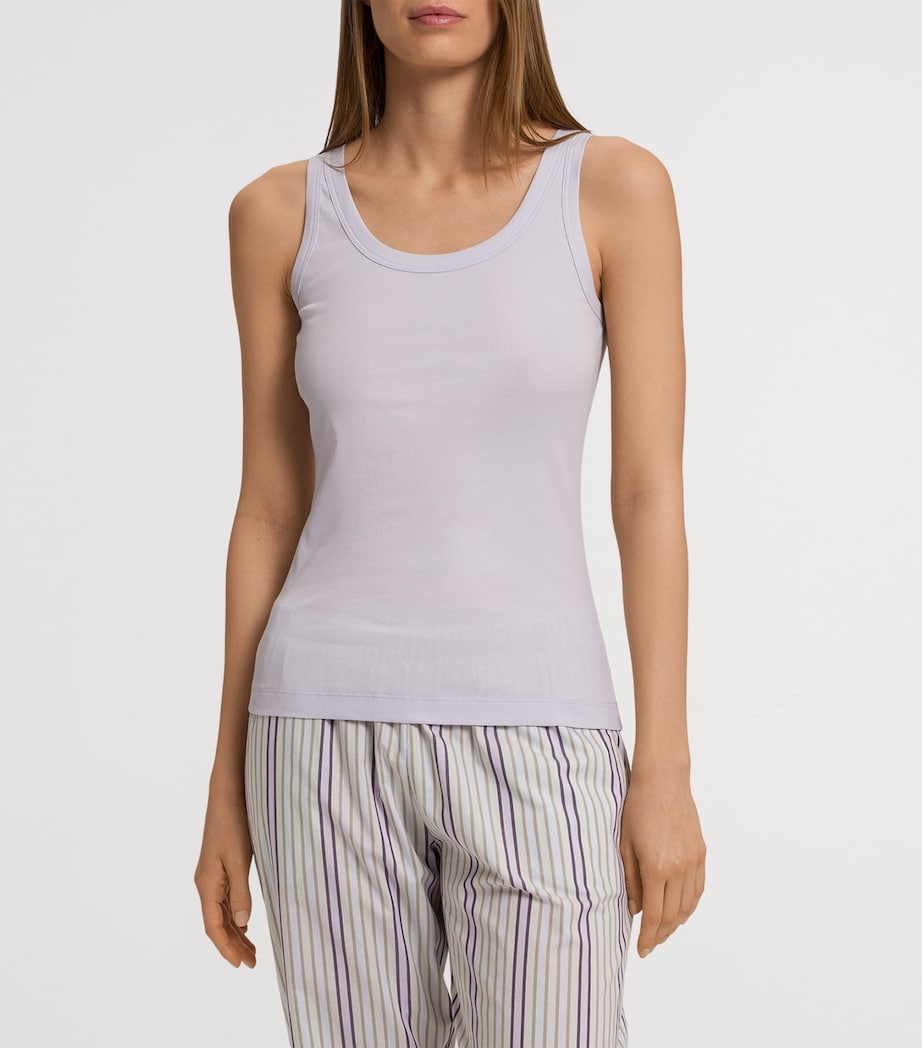 Hanro Purple Cotton Tank Top
