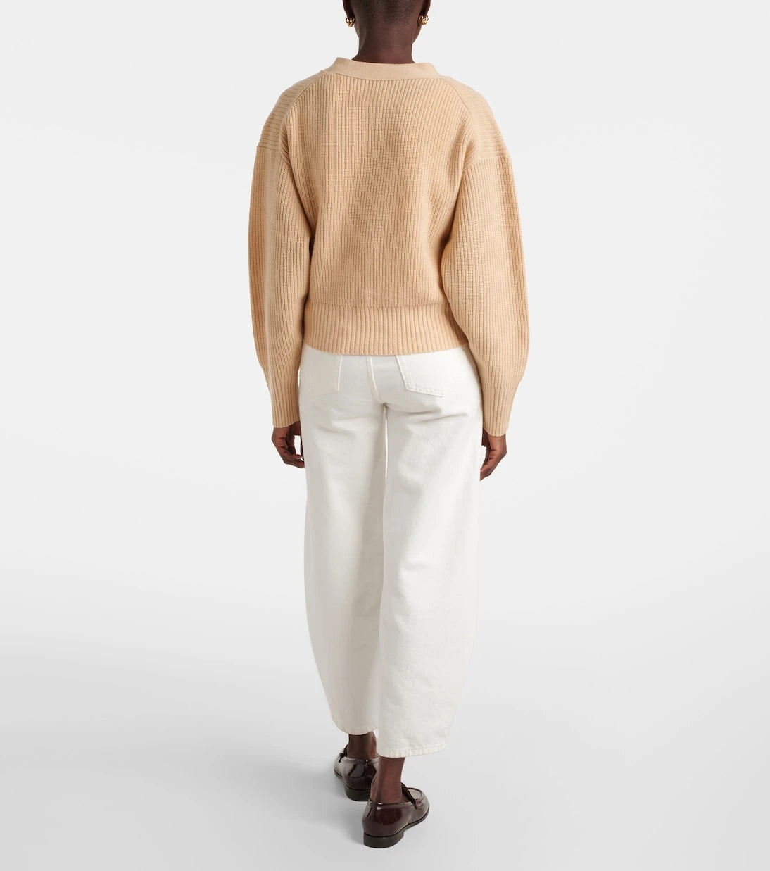 Jardin des Orangers - Wool and cashmere wrap cardigan