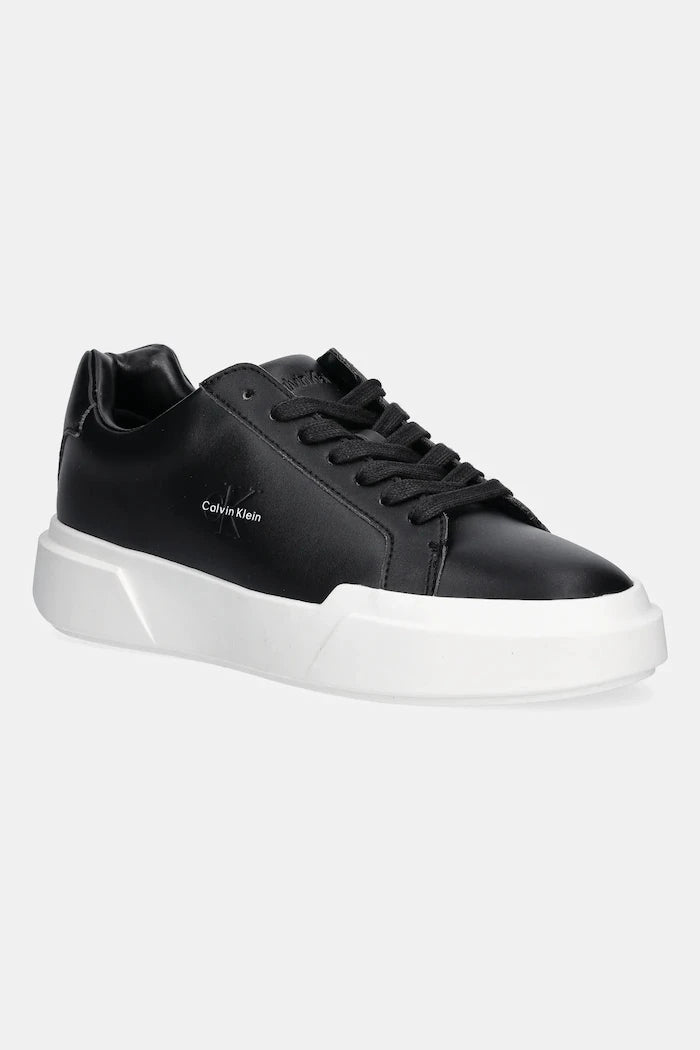 Кожени маратонки Calvin Klein CHUNKY CUPSOLE LACEUP LTH