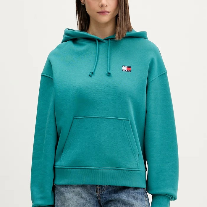 Tommy Jeans Kapüşonlu Kadın Pamuklu Sweatshirt