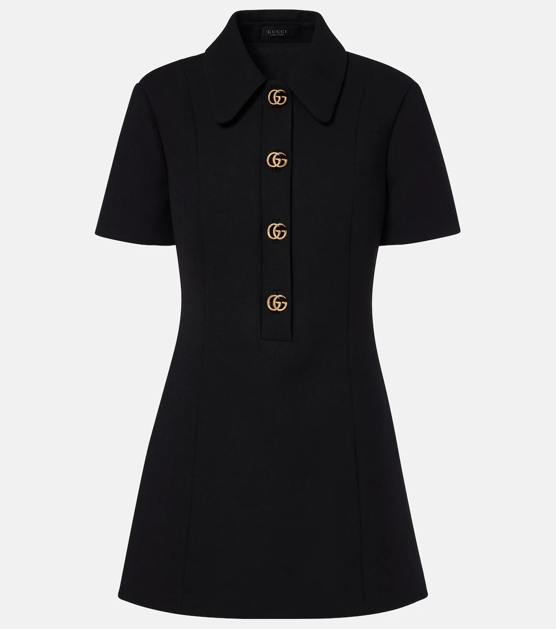 Gucci - Double G wool crêpe minidress