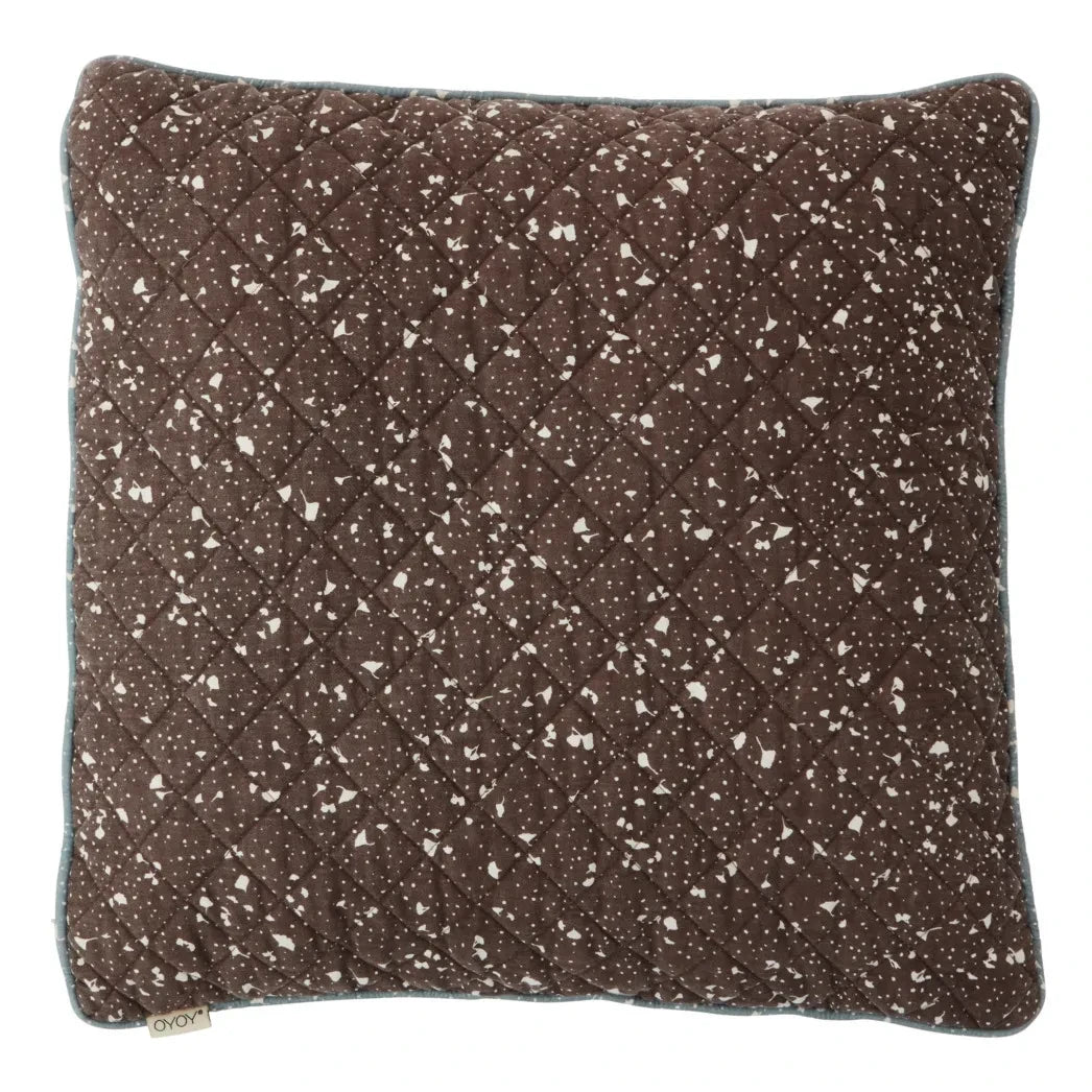 Oyoy - Aya Organic Cotton Quilted Cushion | Brown