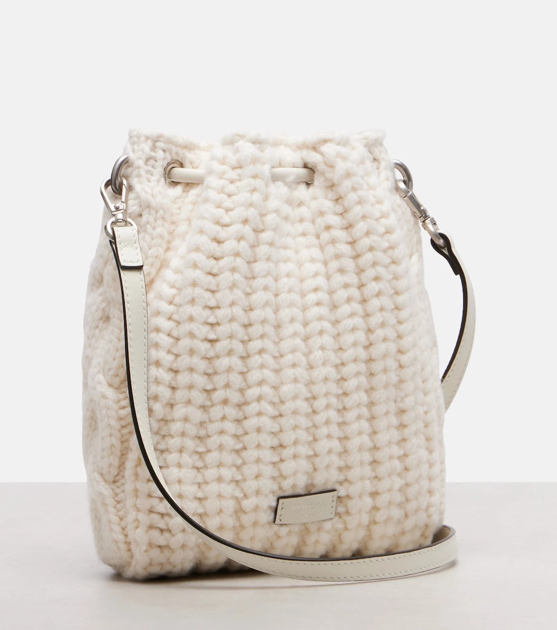 Jimmy Choo - Cinch Mini burgu örgü omuz çantası