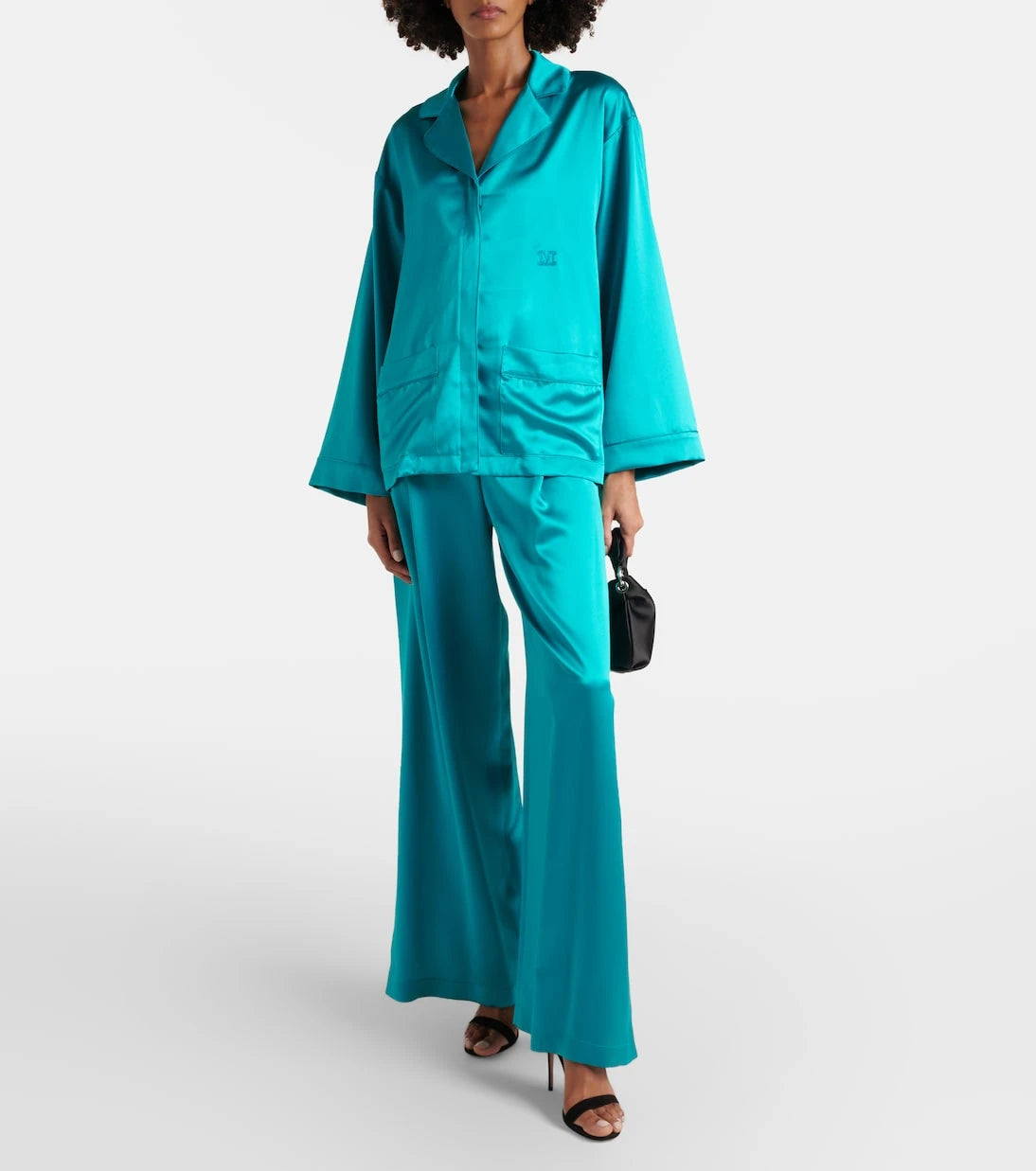 Max Mara - Elegante Vasaio silk pajama shirt