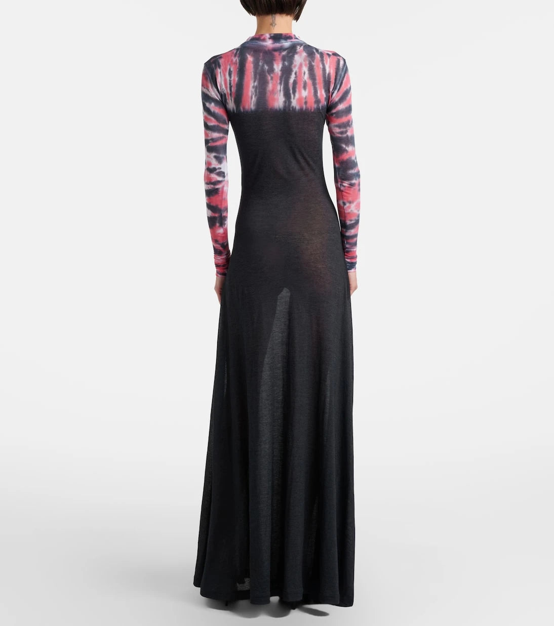 Balenciaga - Printed tie-dye cotton-blend jersey maxi dress
