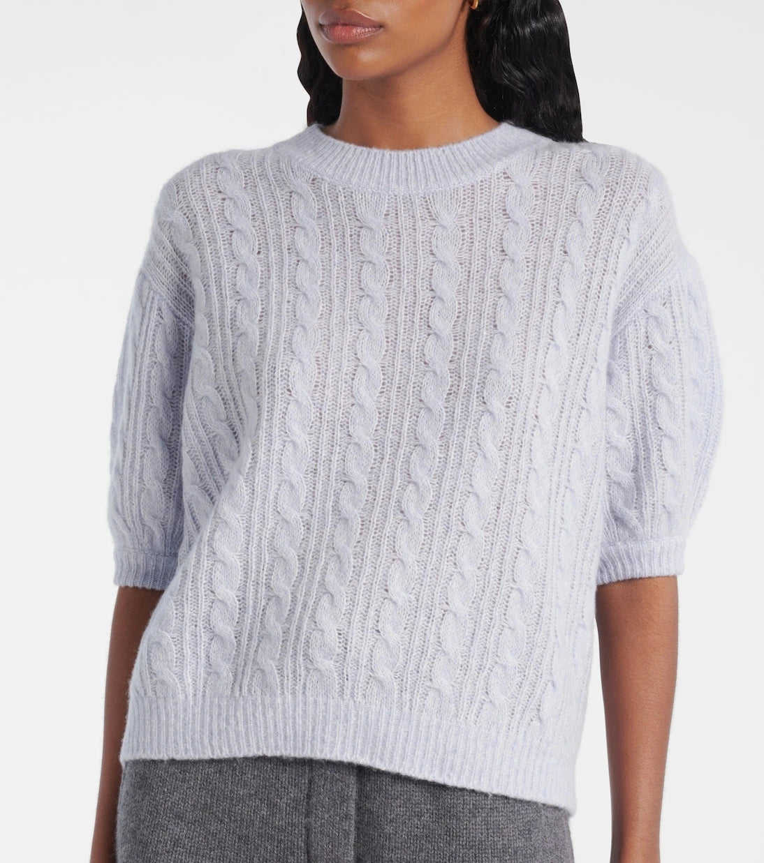 Lisa Yang - Kenzie cable-knit cashmere and silk sweater