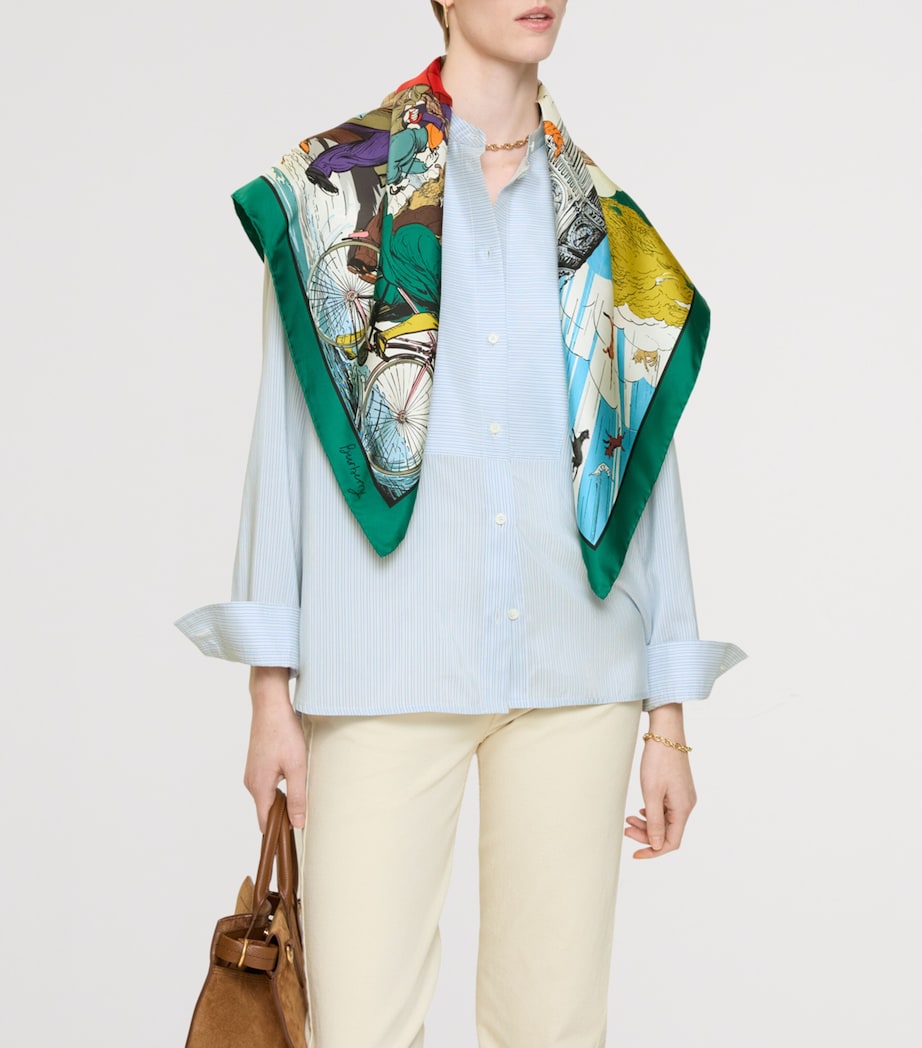 Burberry Silk Raining Cats and Dogs​ Scarf