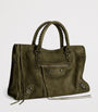 Balenciaga Small Suede Le City Top-Handle Bag