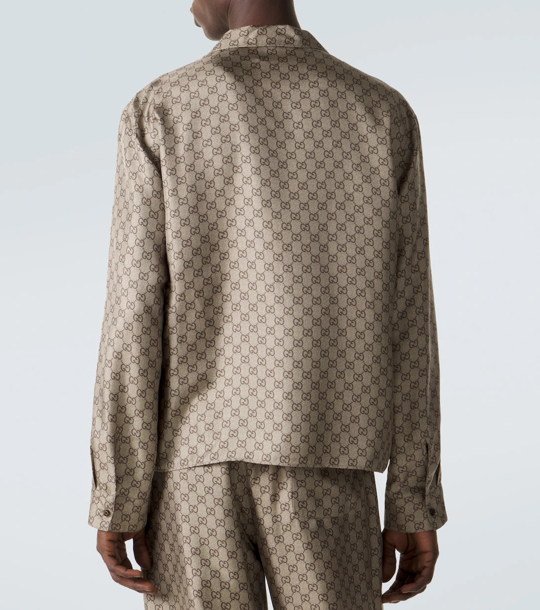 Gucci - GG printed silk twill shirt