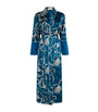 Olivia von Halle Blue Silk Capability Periwinkle Robe