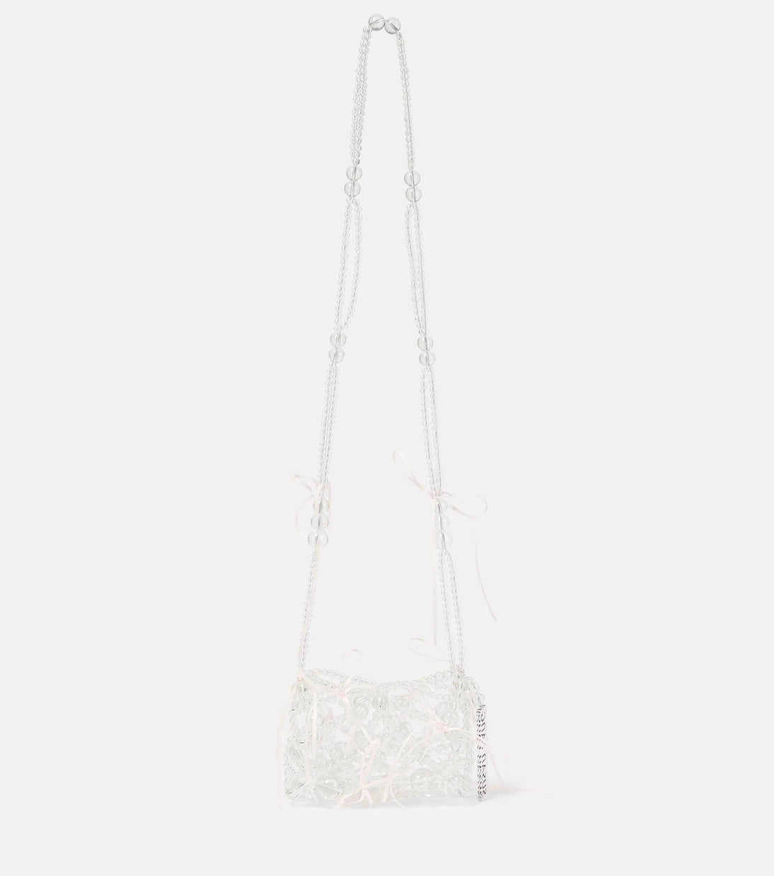 Susan Fang - Bow-detailed beaded shoulder bag