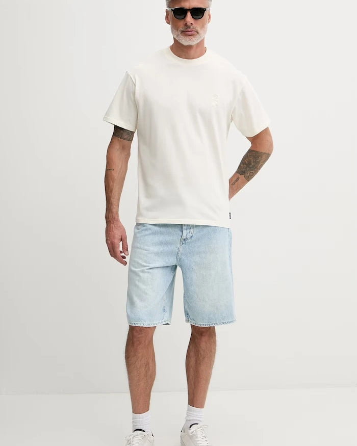 Rip Curl erkek pamuklu tişört SEARCH EMBROIDERY