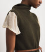 ME+EM Green Cashmere Rollneck Sweater Vest