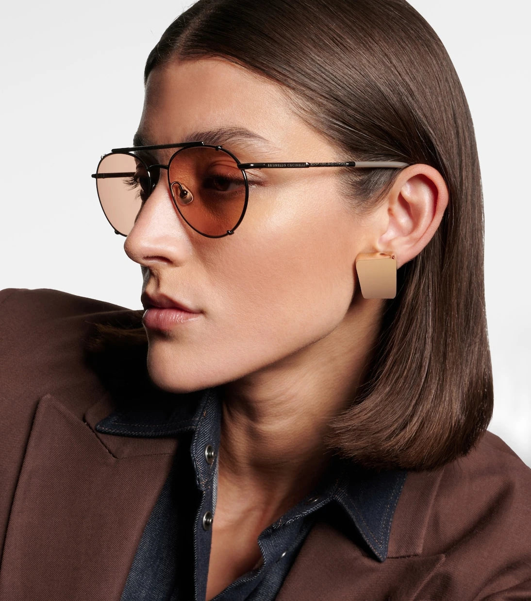 Brunello Cucinelli - Timeless Reflection aviator sunglasses