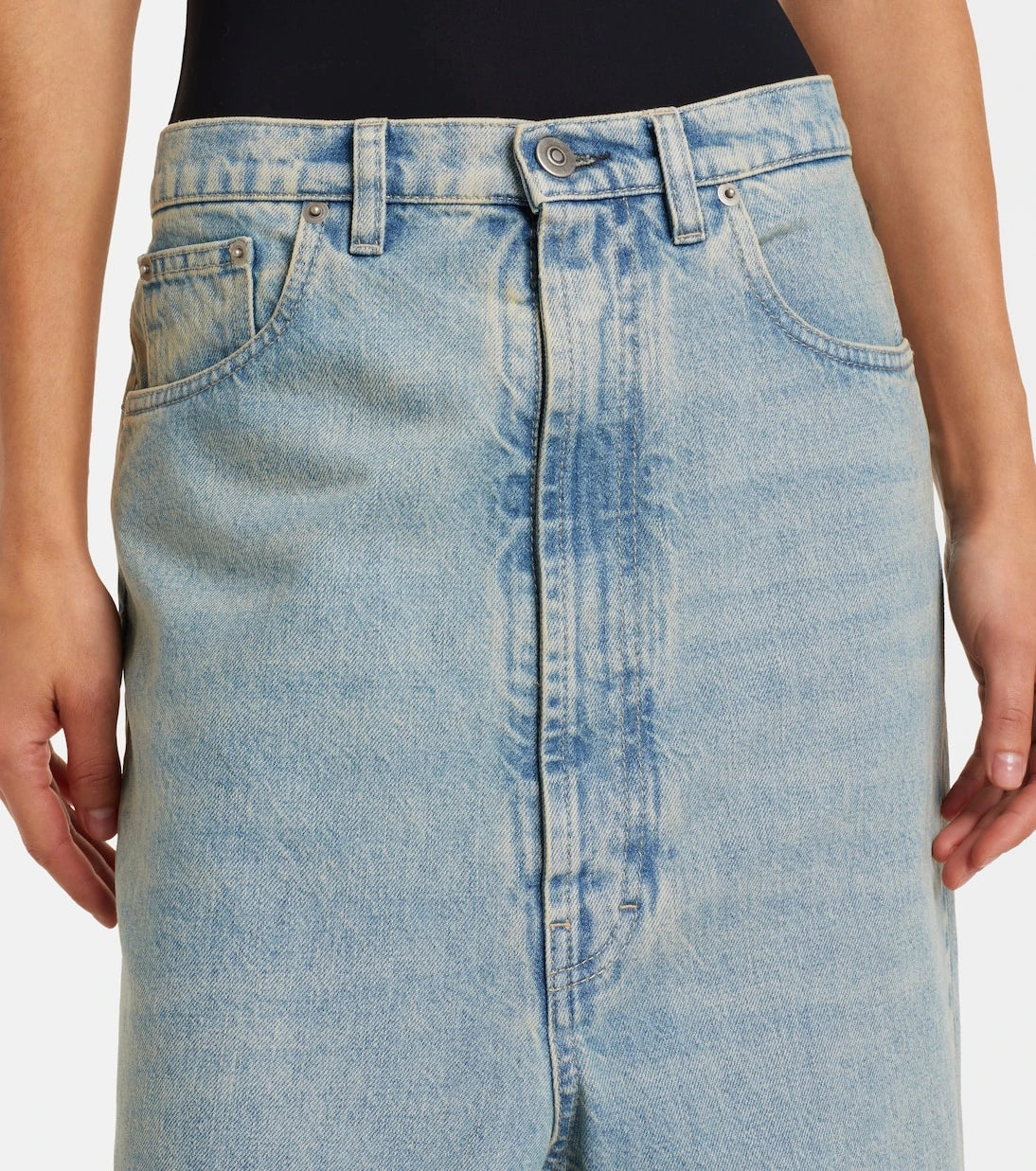 Maison Margiela - Frayed straight jeans