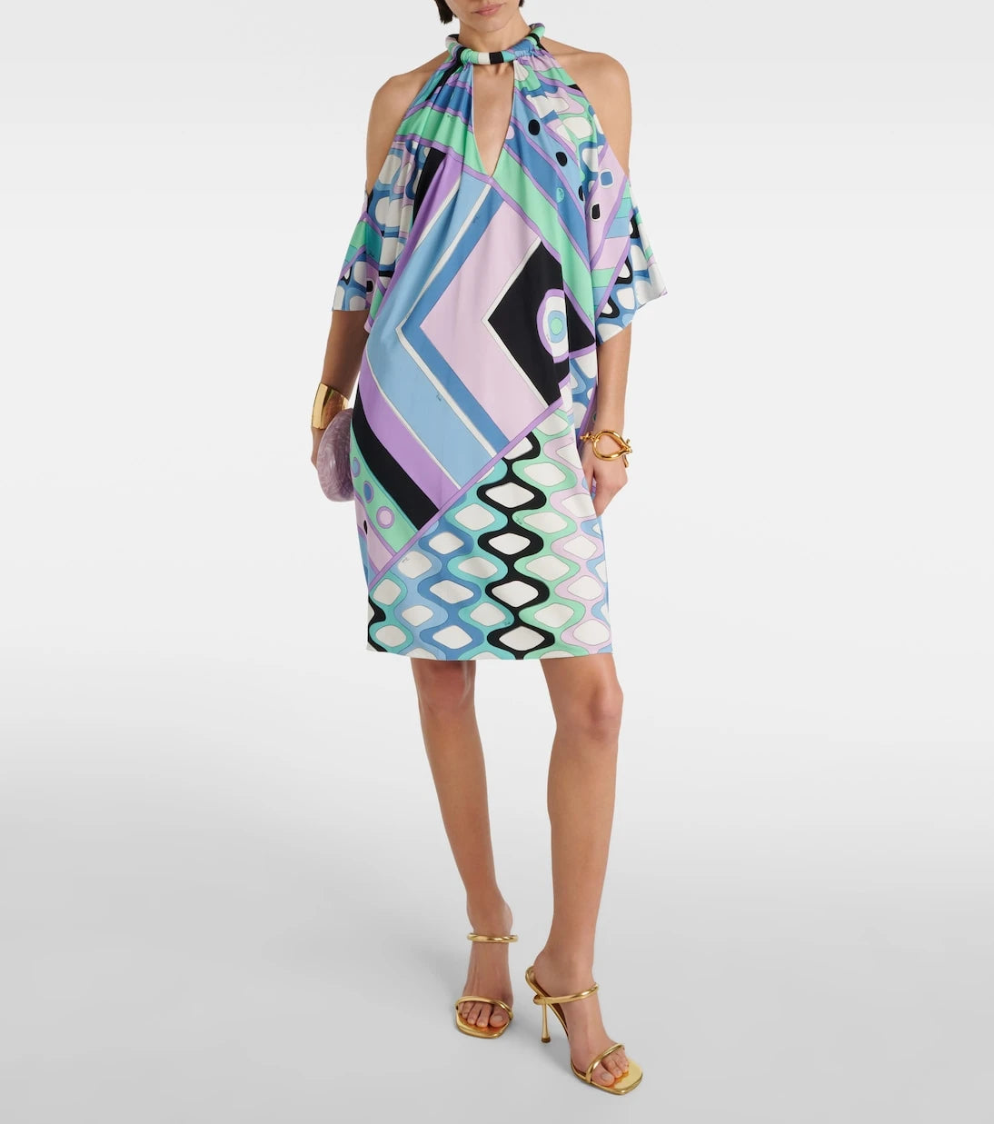 Pucci - Vivara-print jersey satin kaftan