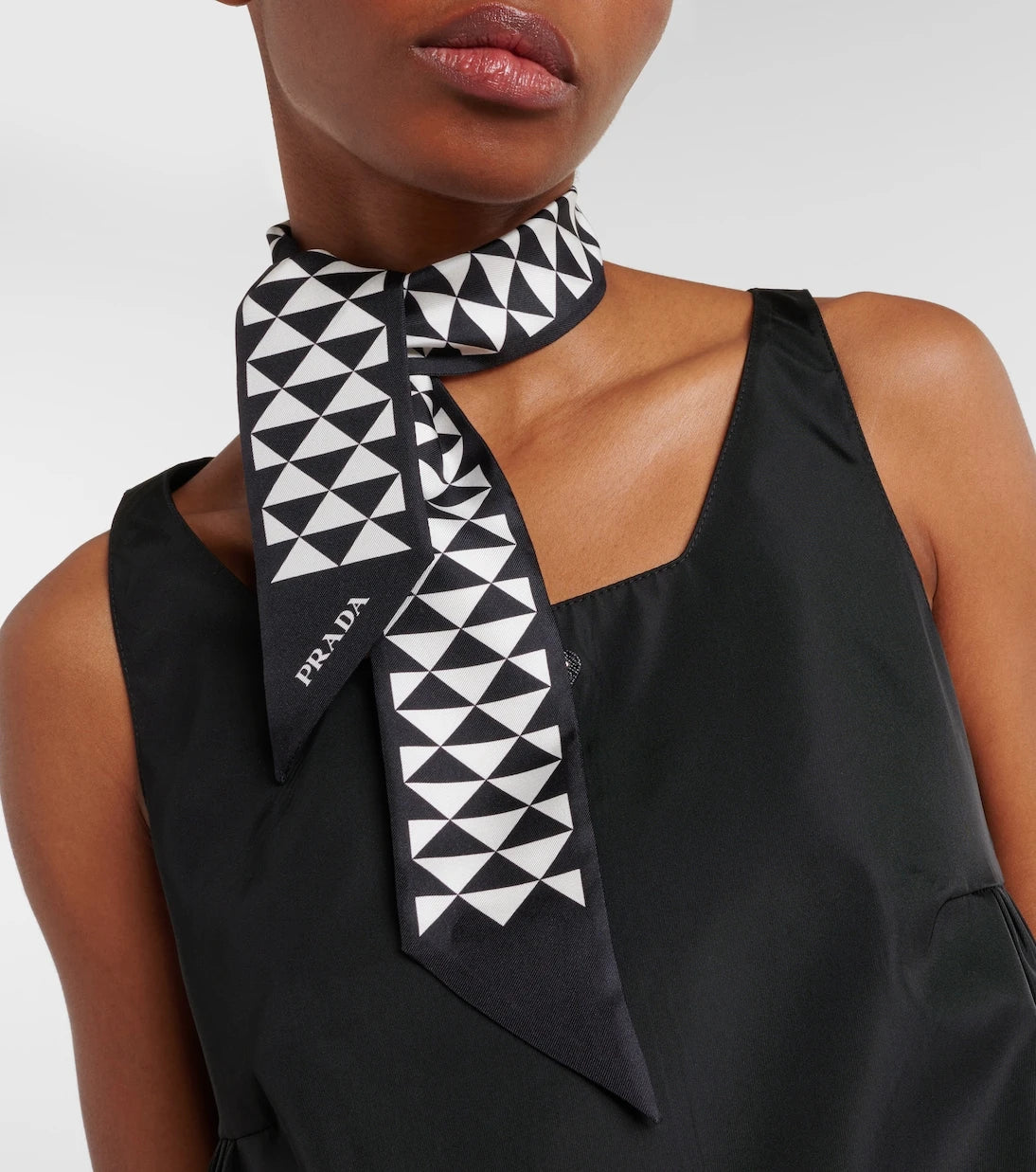 Prada - Printed silk twill scarf
