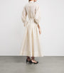 Taffeta Maple Midi Shirt Dress CREAM