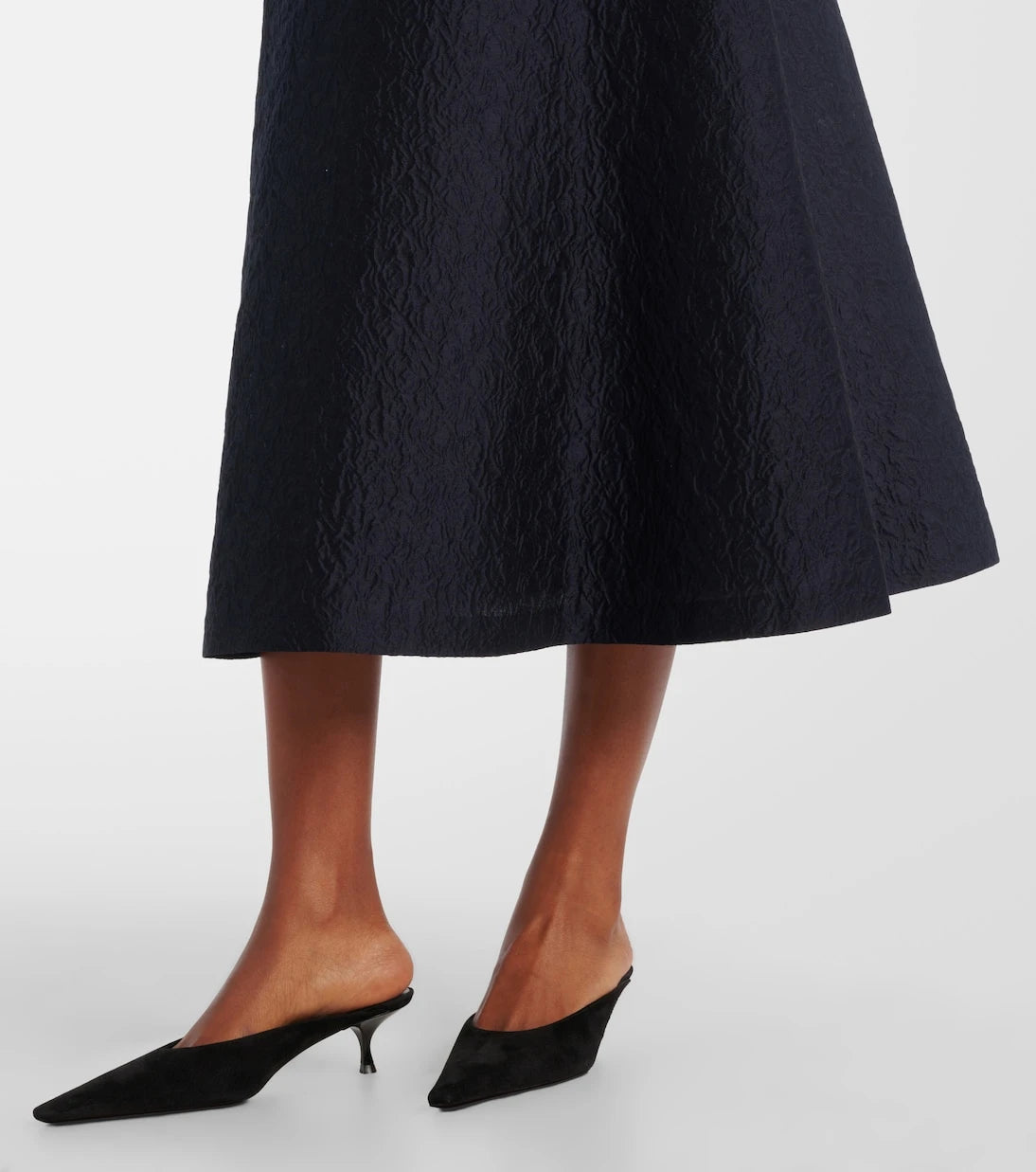 Max Mara - Lyon cotton and silk-blend cloqué midi dress
