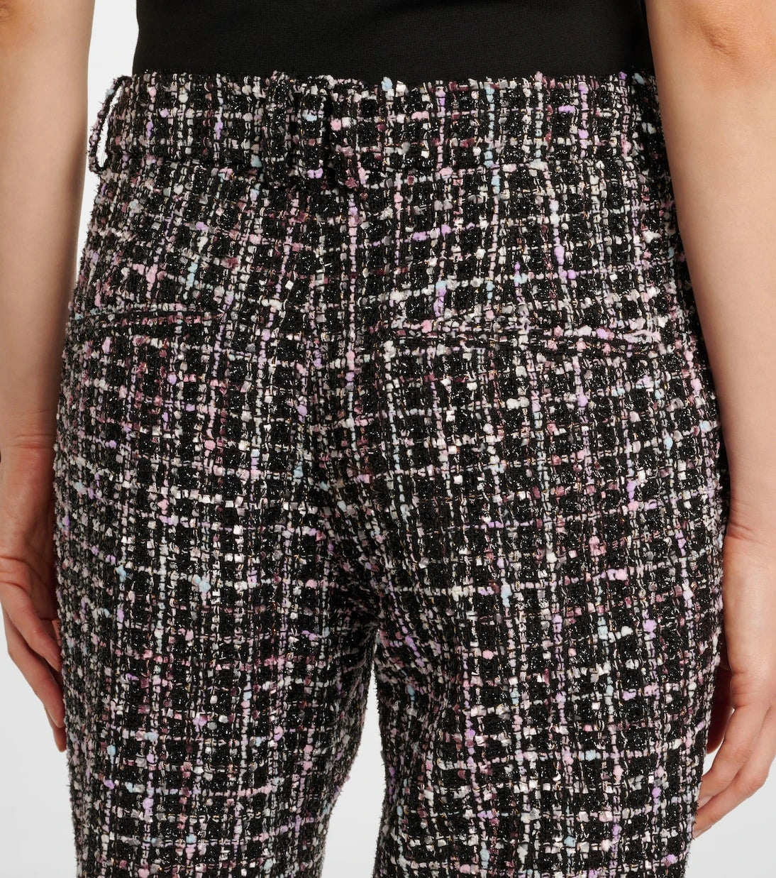 Balmain - بنطال واسع من التويد