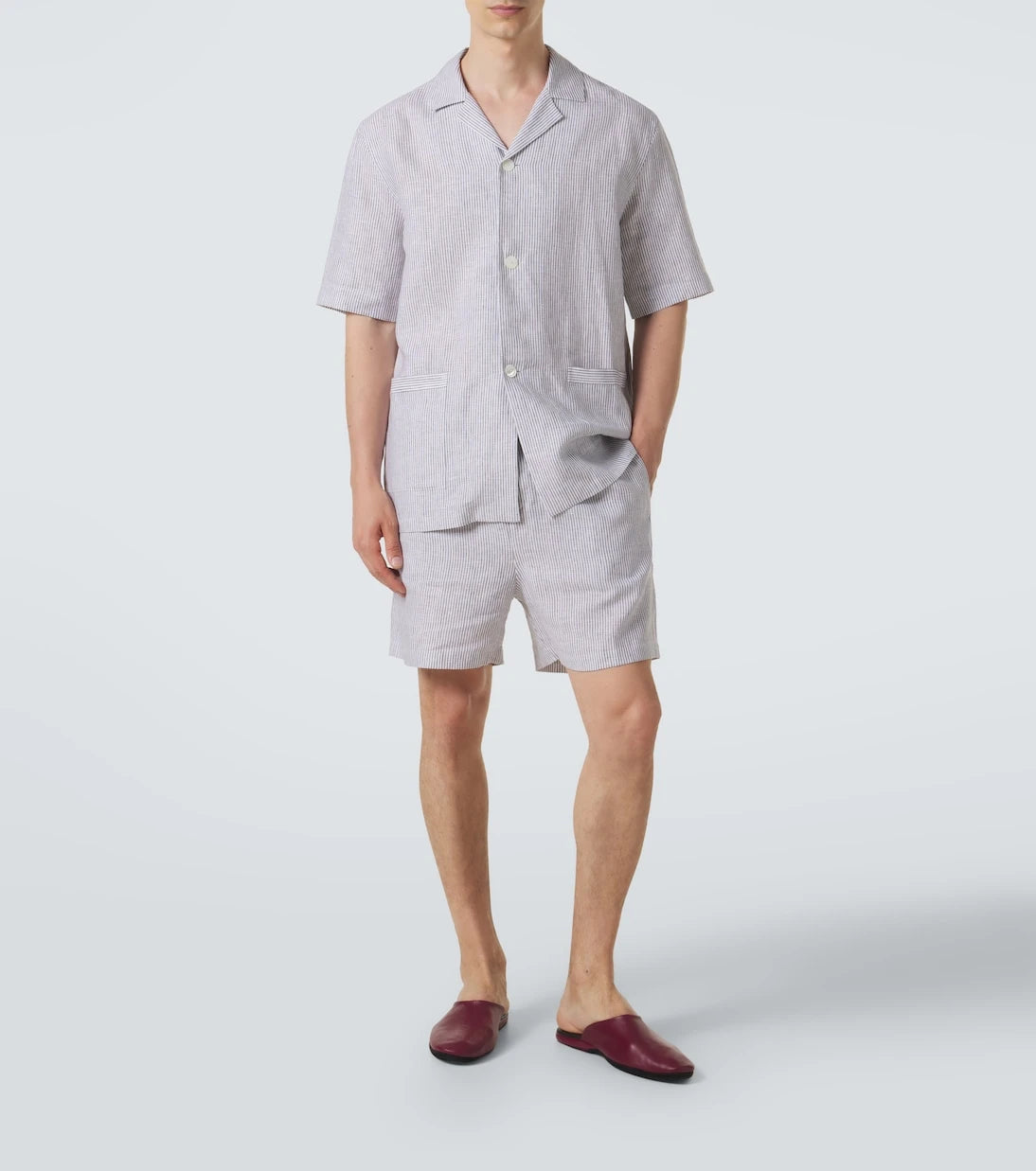 Zegna - Striped linen pajamas
