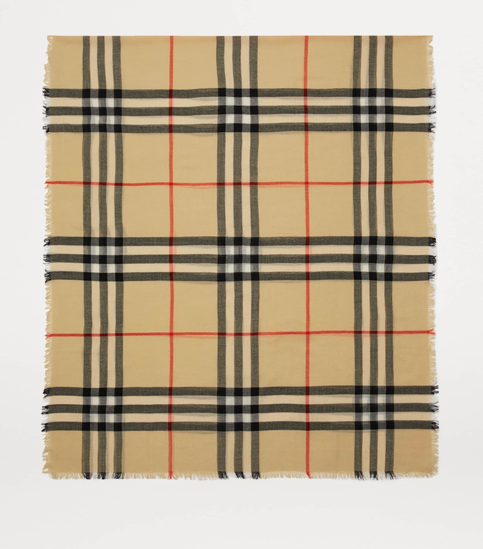 Wool Check Scarf