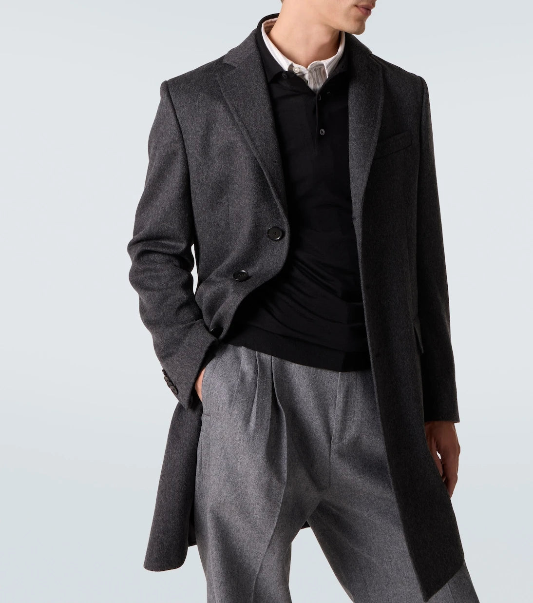Zegna - Wool and cashmere-blend coat