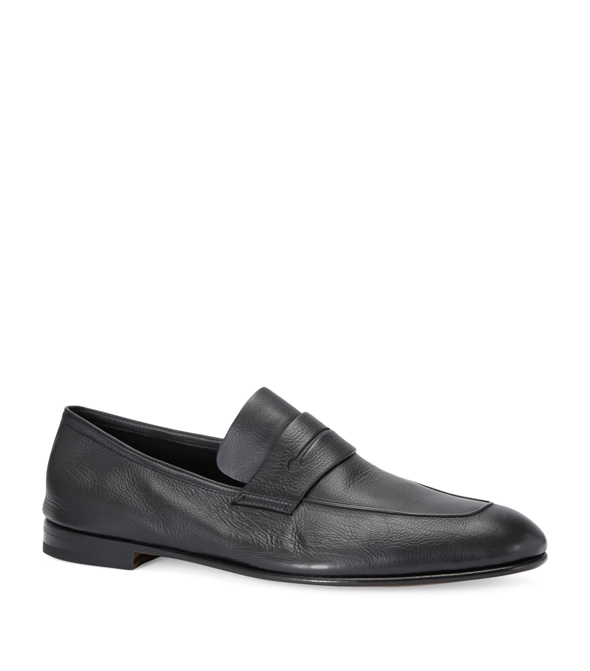 Leather-Cashmere L'Asola SECONDSKIN Loafers