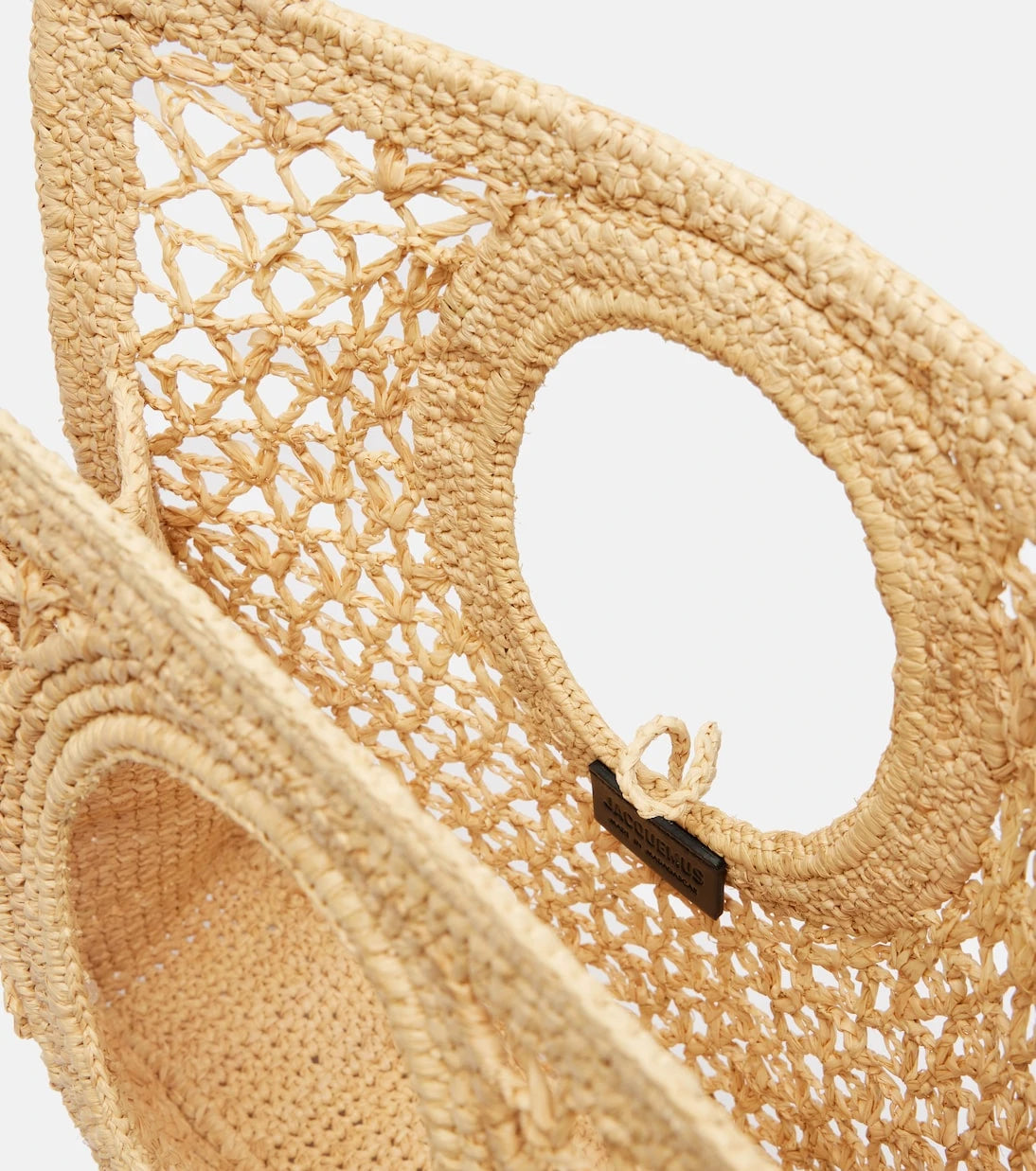Jacquemus - Spiaggia Small raffia tote bag