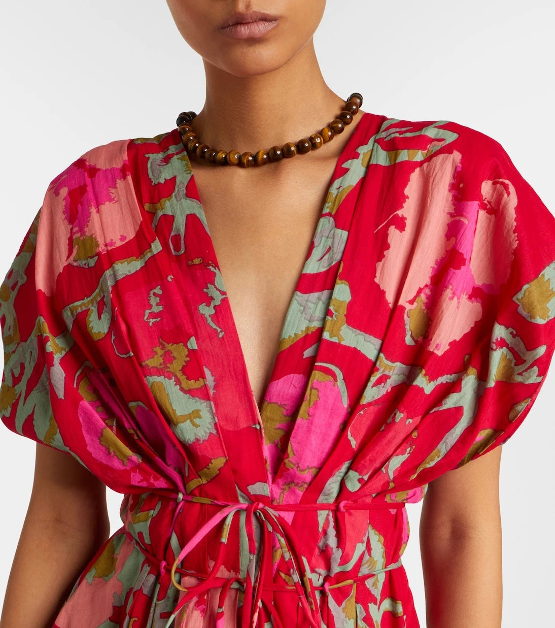 Velvet - Leilani printed cotton midi dress