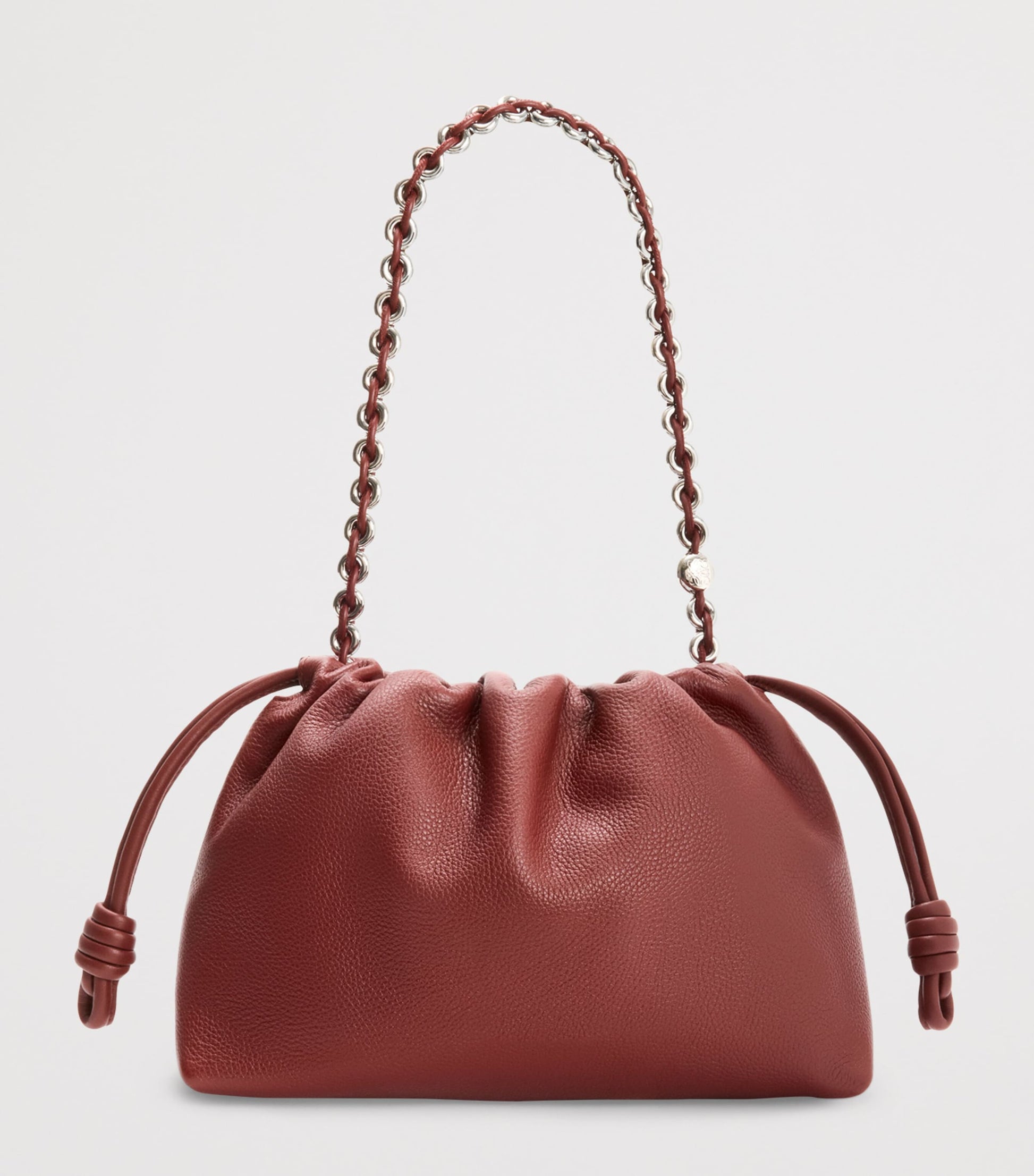 Medium Leather Flamenco Shoulder Bag