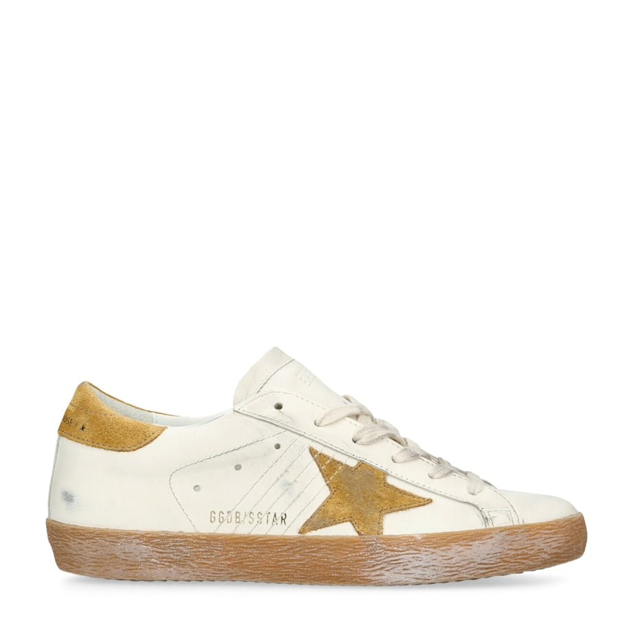 White Leather Super-Star Sneakers