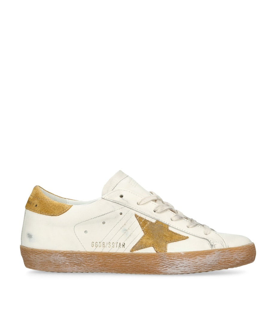White Leather Super-Star Sneakers