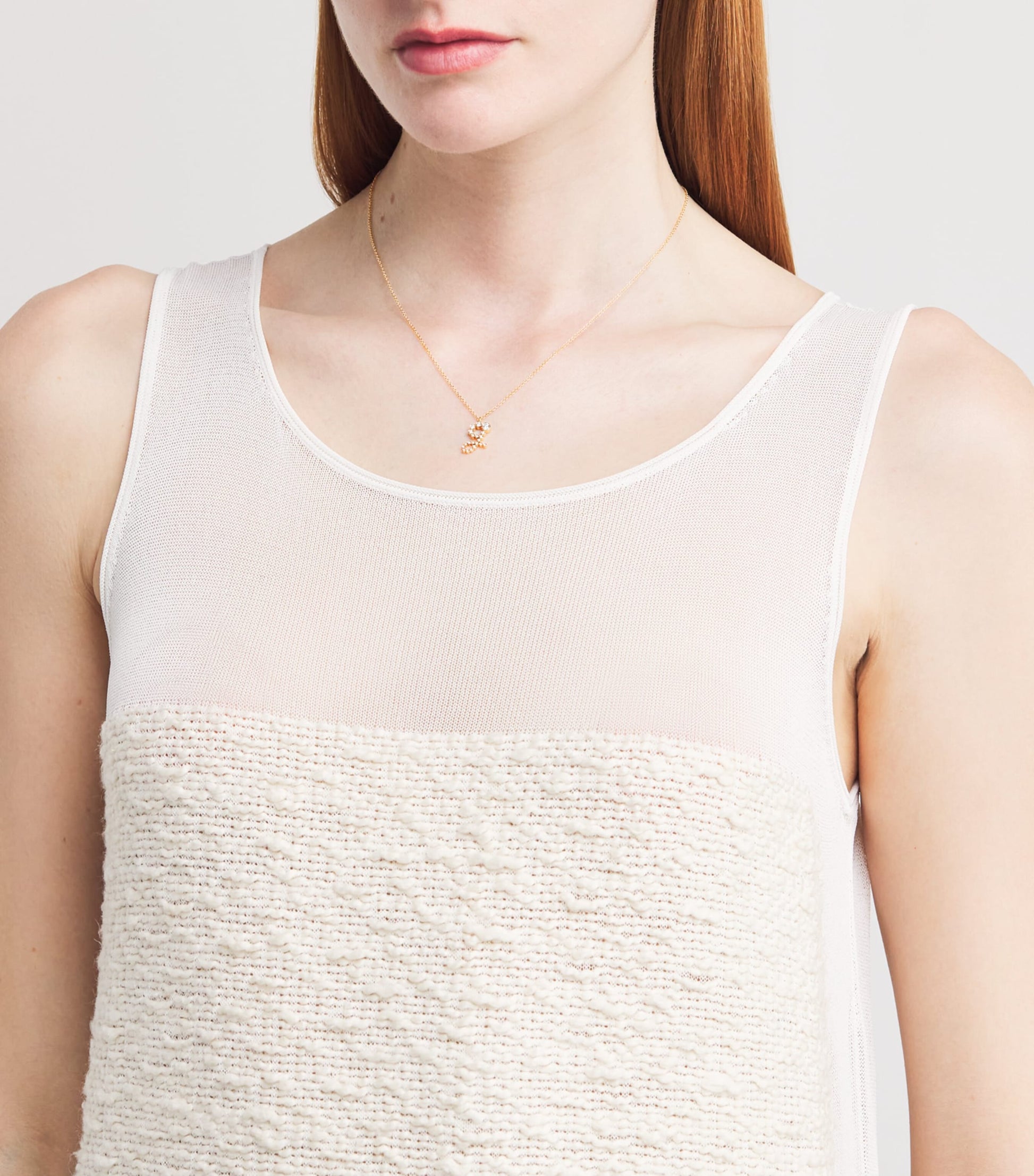 Sophie Bille Brahe Yellow Gold and Diamond Soprano 'G' Necklace