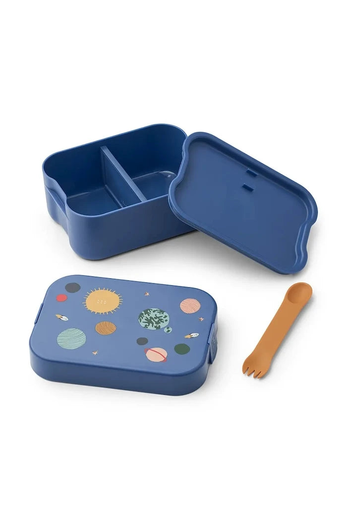 Çocuklar için öğle yemeği kutusu ve şişe Liewood Chelsey Printed Lunchbox Set