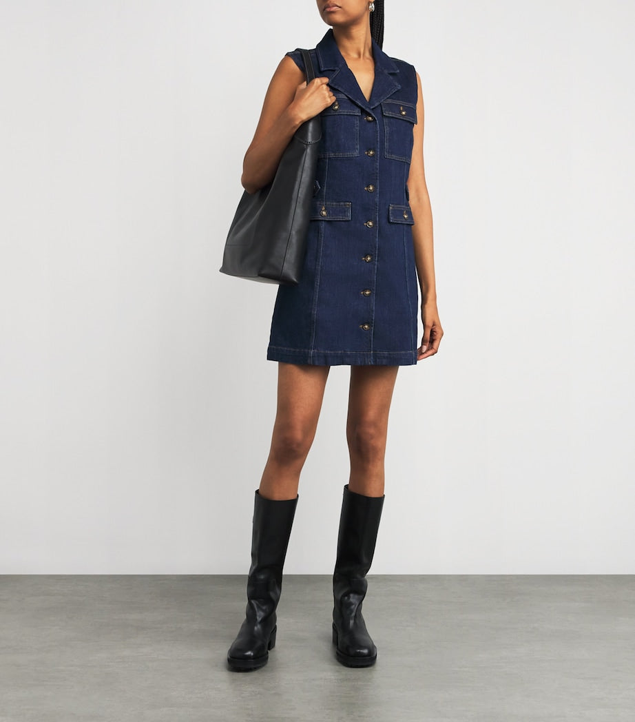 Navy Denim Andria Mini Dress