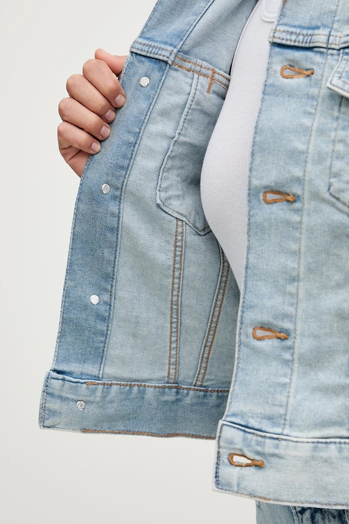 Calvin Klein Jeans дънково яке дамско с памук