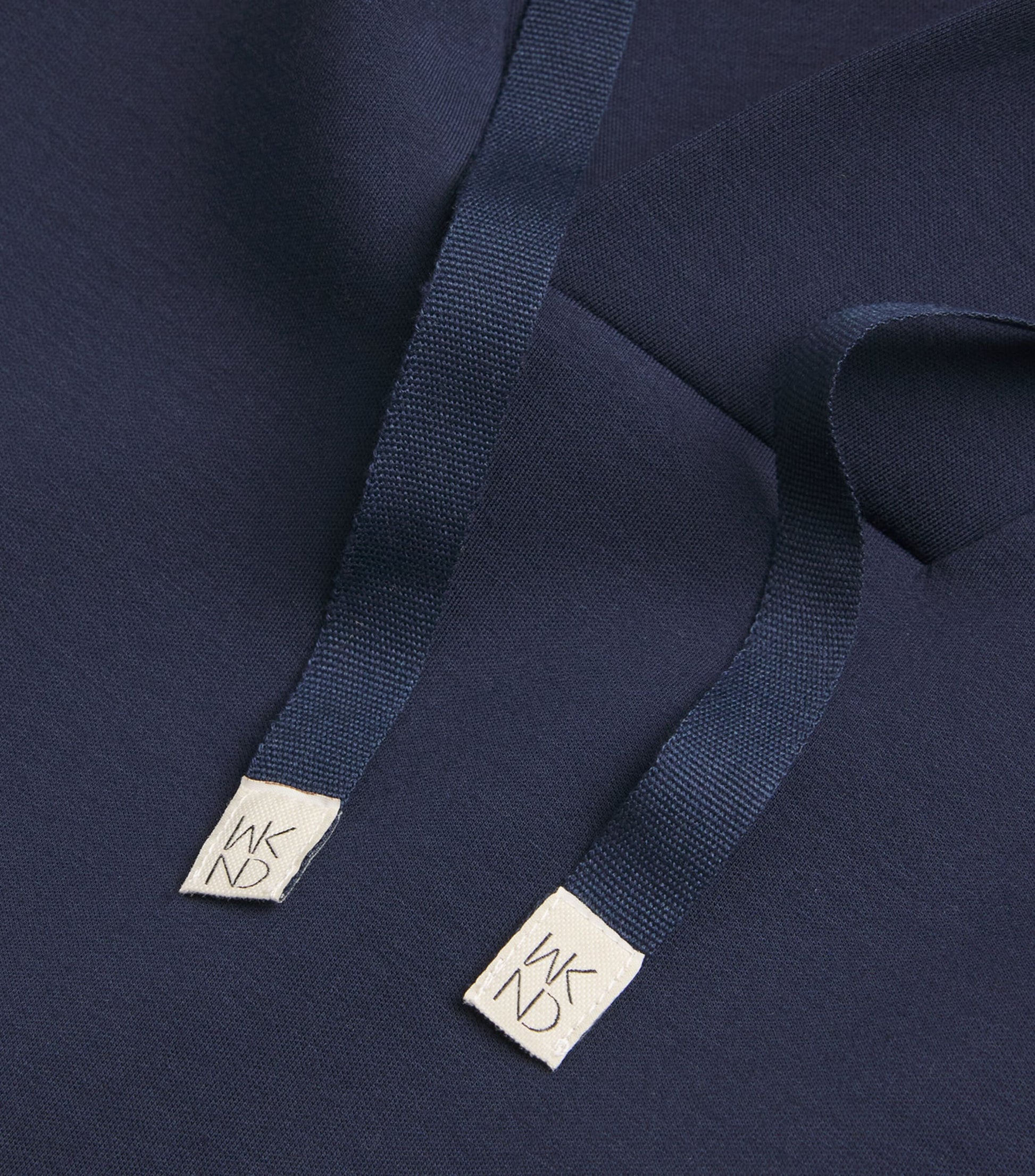 Weekend Max Mara Blue V-Neck Drawstring Hoodie