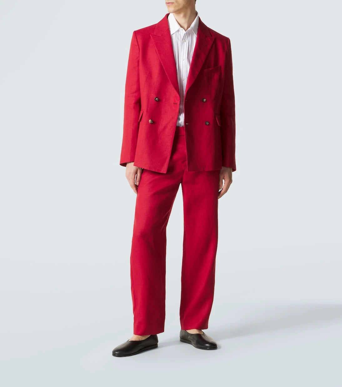 Bode - Linen straight pants