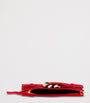Balmain Red Satin Anthem Clutch Bag