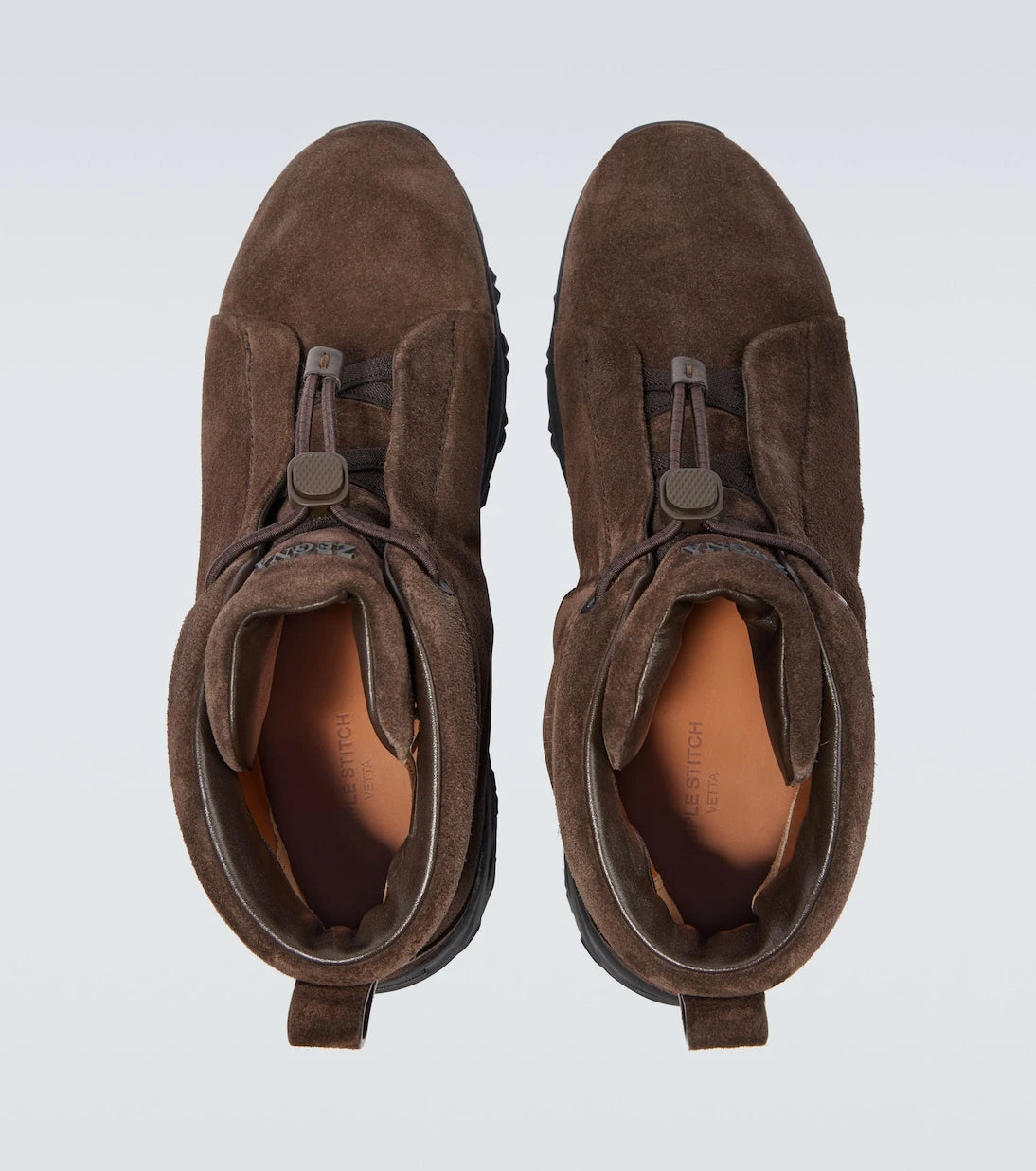 Zegna - Triple Stitch suede high-top sneakers