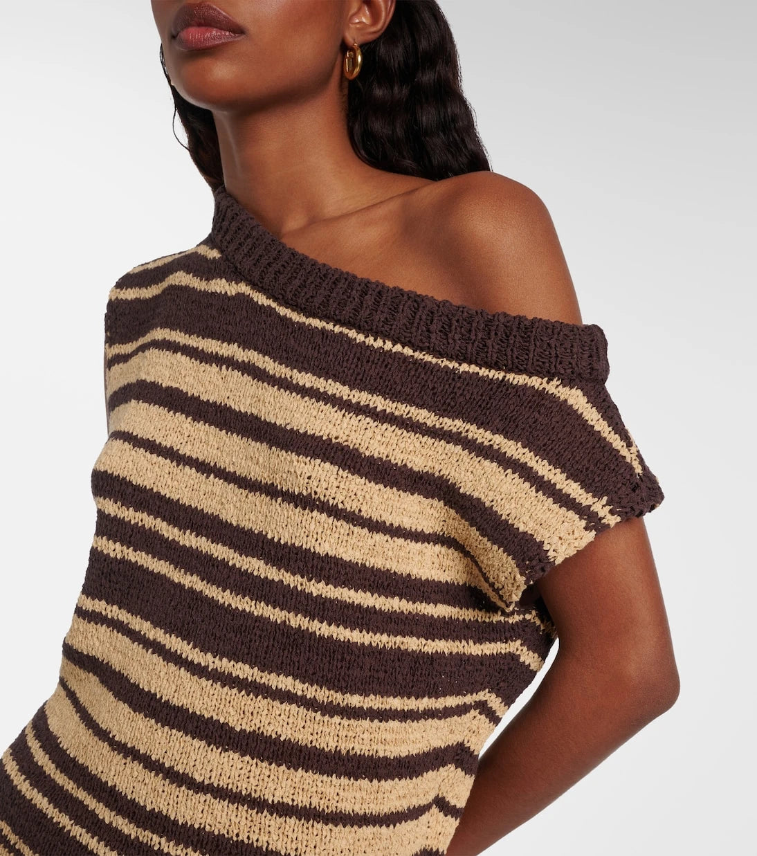 Faithfull - Micah striped cotton-blend top