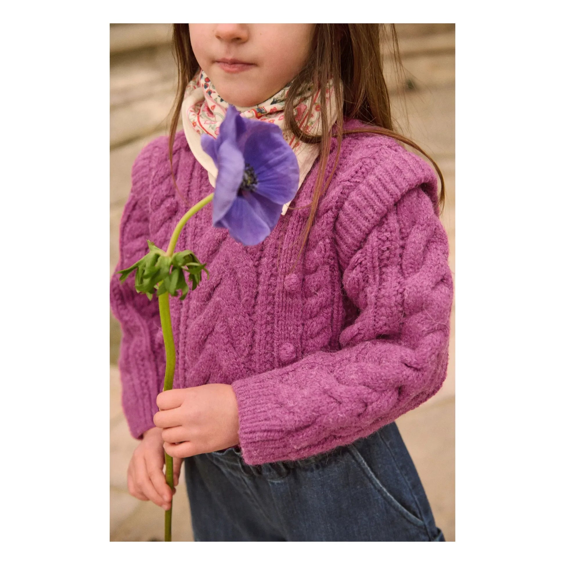 Louise Misha - Anikalia Wool Cable Sweater | Framboise