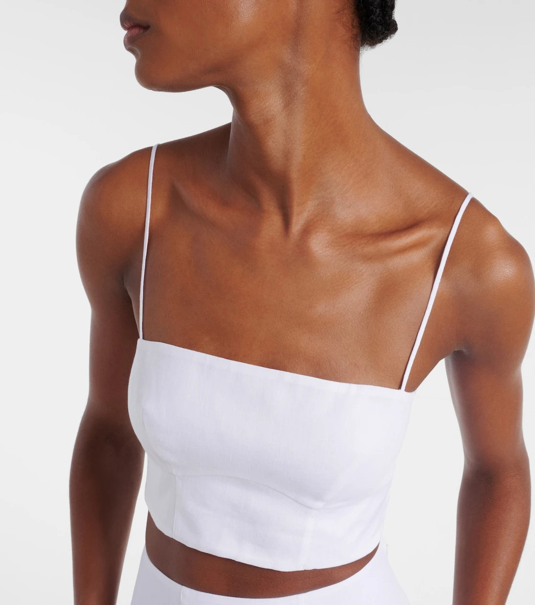 Gabriela Hearst - Blazie linen crop top