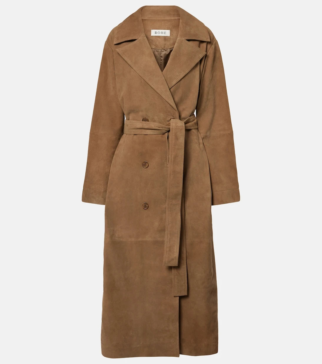 Róhe - Suede wrap coat